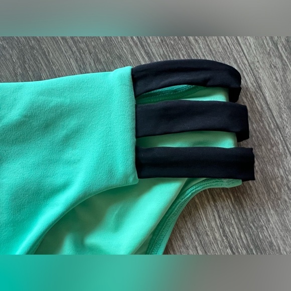 Seafolly Block Party Bikini Set in Rare Teal Color. Size 12 - Picture 8 of 12